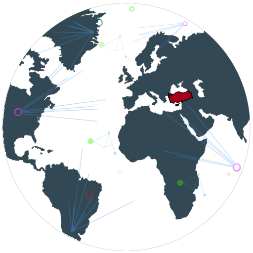 DSA logosu - Türkiye merkezli küresel teknoloji ağını temsil eden dünya haritası illüstrasyonu - dunyayisaranag.com